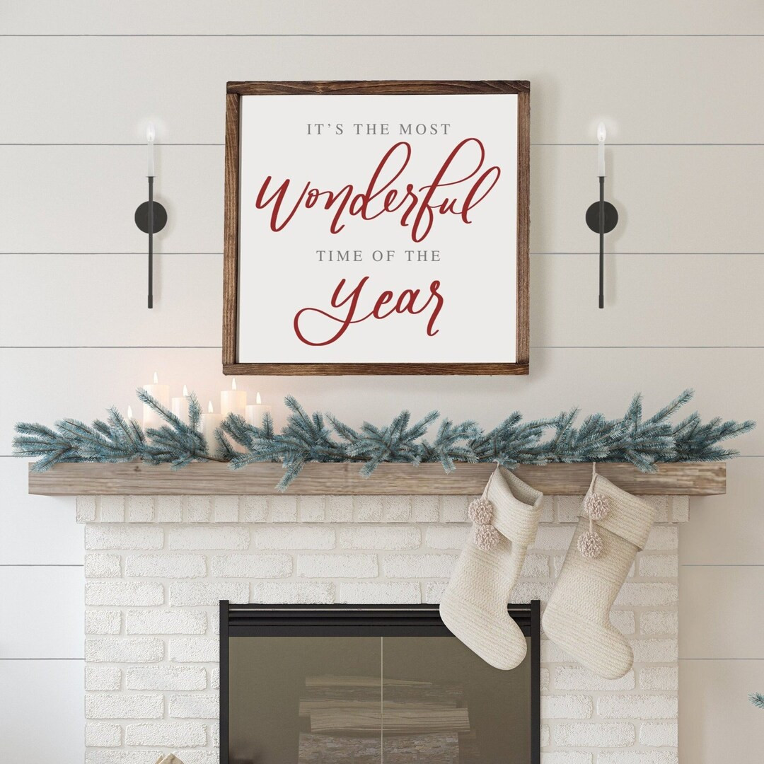It's the Most Wonderful Time of the Year  Wood Framed - Etsy | Etsy (US)