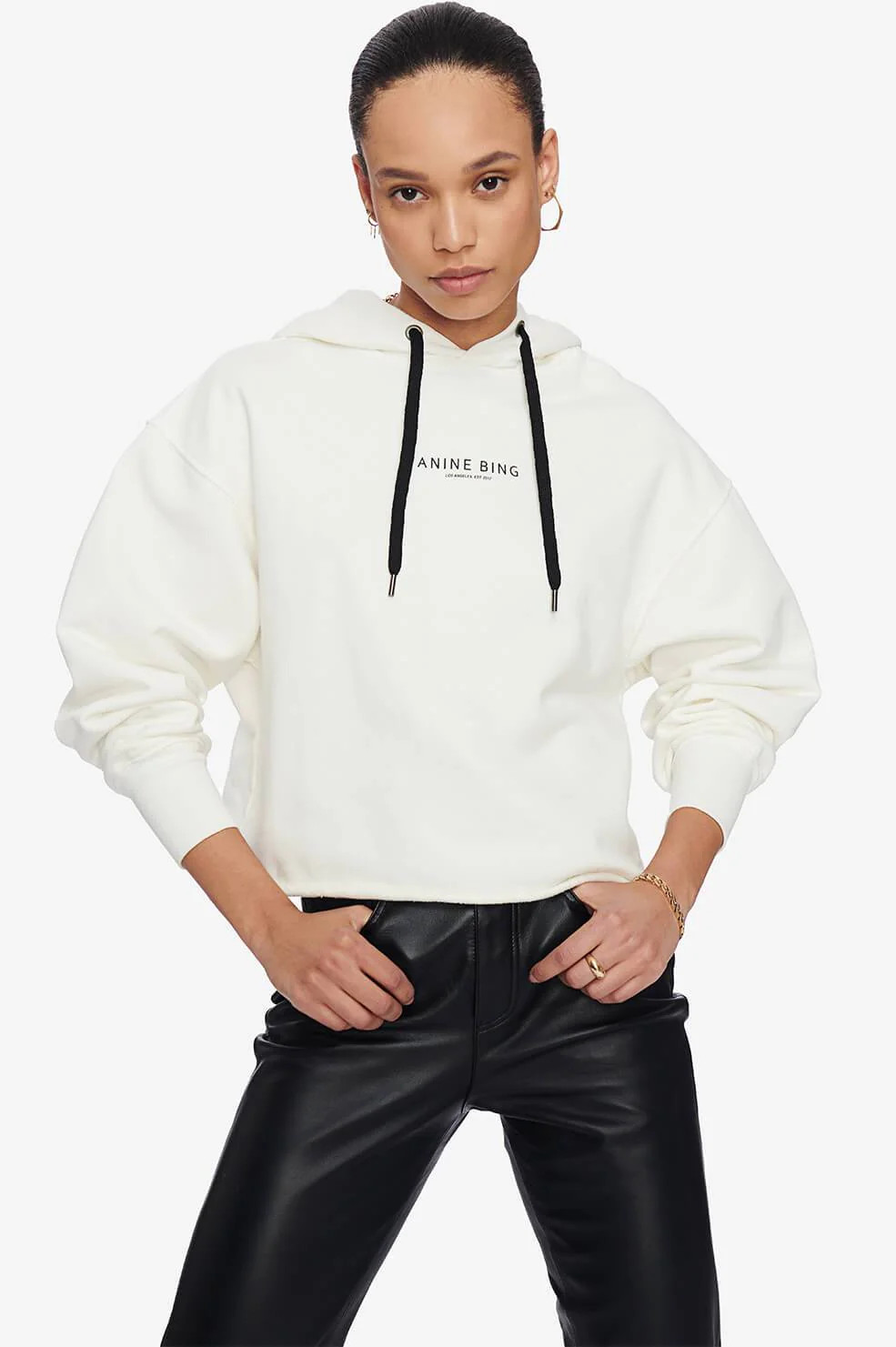 Jamie Hoodie - White | ANINE BING
