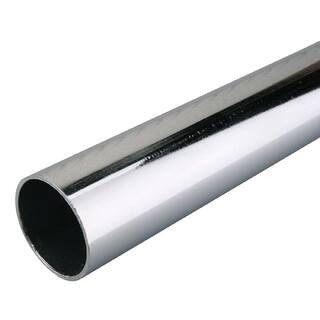 72 in. W Chrome Steel Cut-to-Length Hanging Closet Rod | The Home Depot