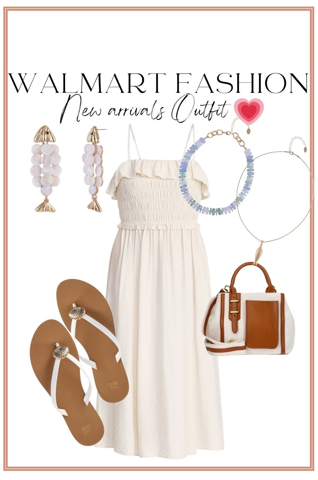 This new Walmart midi dress is the definition of effortless summer style 🤍 The smocked detail is so flattering and the neutral color makes it easy to dress up or down. Paired it with the cutest shell sandals and beachy accessories for the perfect vacation-ready look! Truly cannot believe this entire outfit is Walmart ✨

#WalmartFashion #WalmartStyle #WalmartFinds #MidiDress #SmockedDress #NeutralStyle #SummerFashion #VacationOutfit #BeachStyle #AffordableFashion #WalmartNewArrivals #ResortWear #CasualChic #WomenFashion #SummerOOTD #AffordableStyle #ShellSandals #WalmartOutfit

#LTKootd #LTKPetite