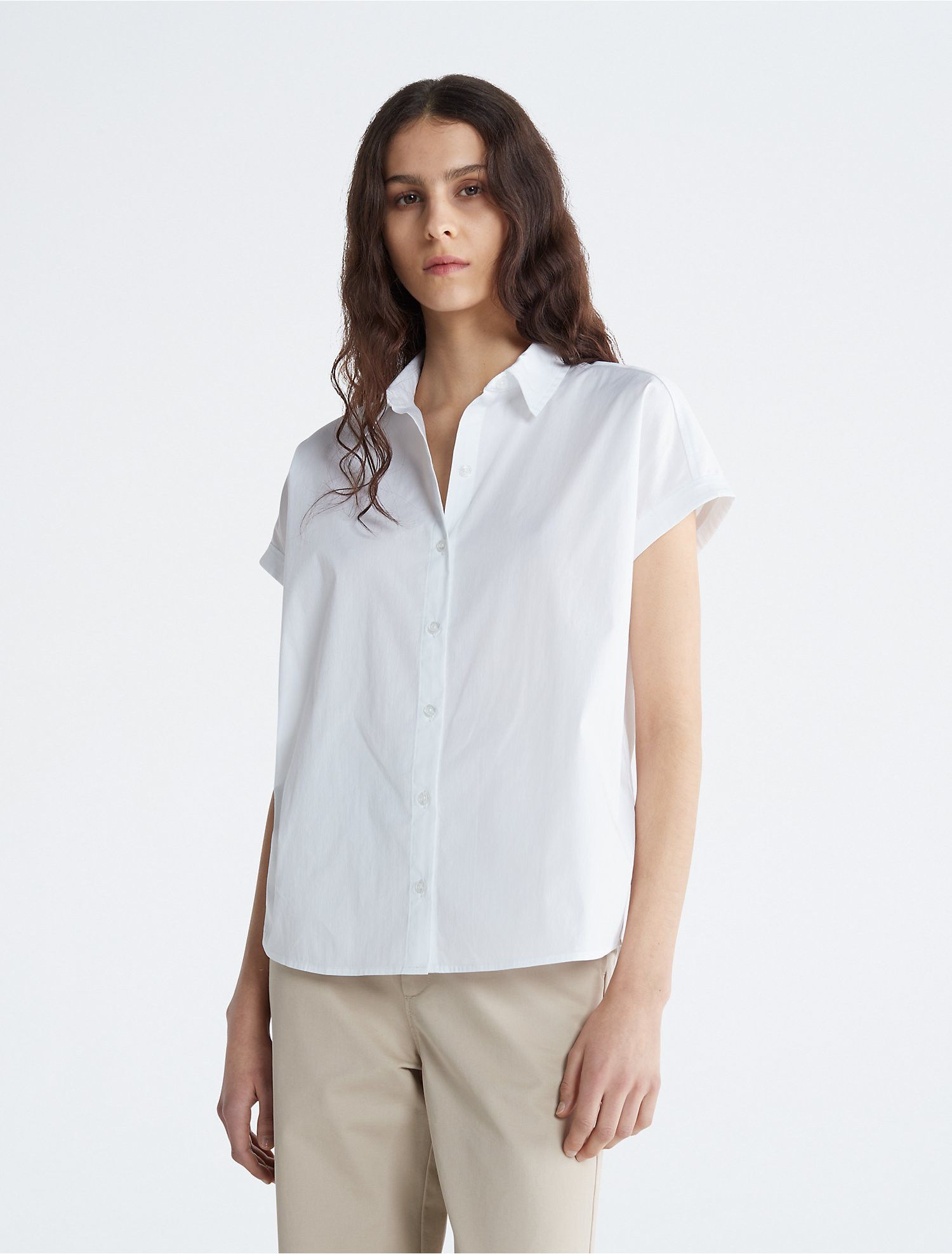 Woven Button-Down Shirt | Calvin Klein | Calvin Klein (US)