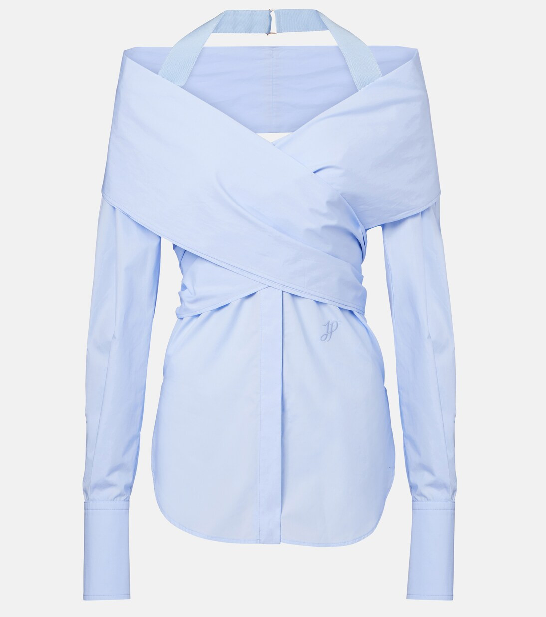 Draped cotton poplin blouse | Mytheresa (US/CA)