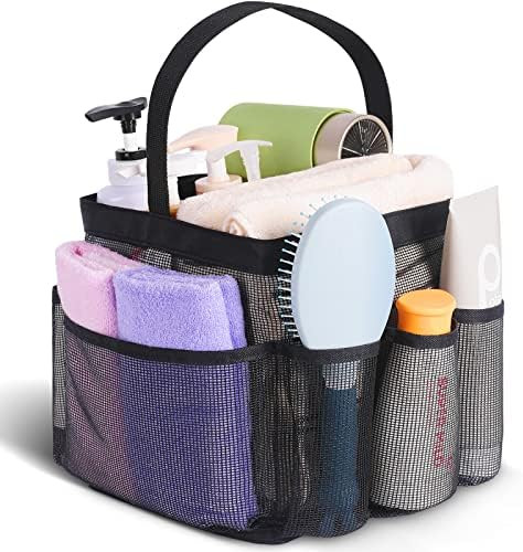 EUDELE Mesh Shower Caddy Portable for College Dorm Room Essentials, Shower Caddy Dorm with 9-Pock... | Amazon (US)
