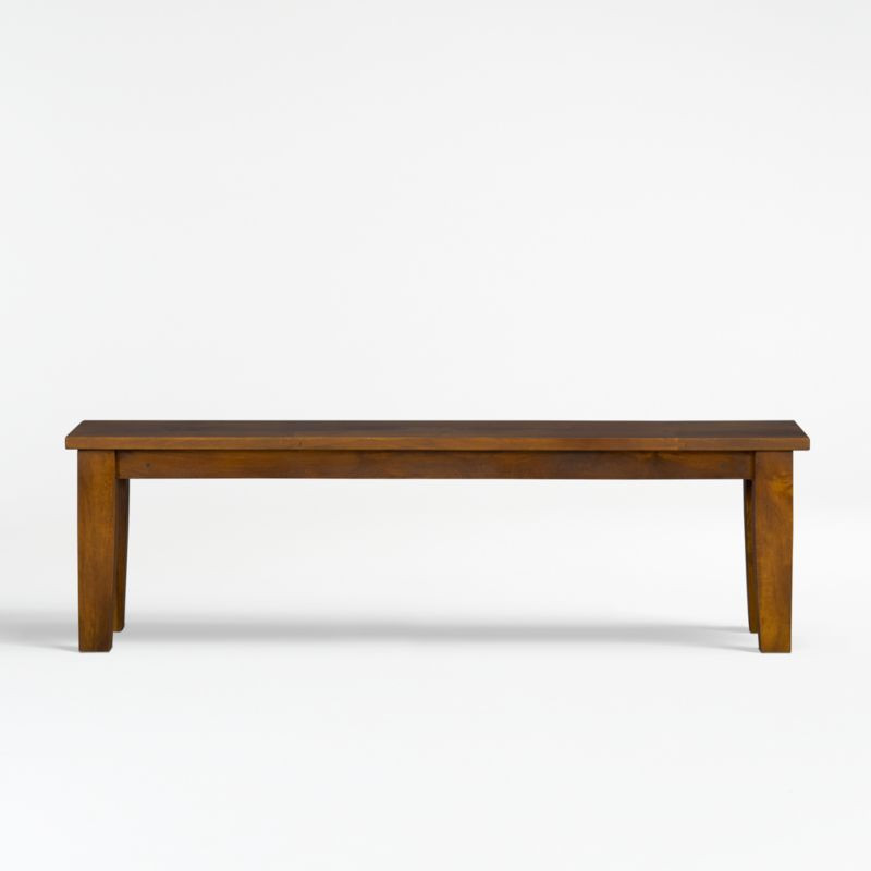 Basque Honey 62" Bench + Reviews | Crate & Barrel | Crate & Barrel