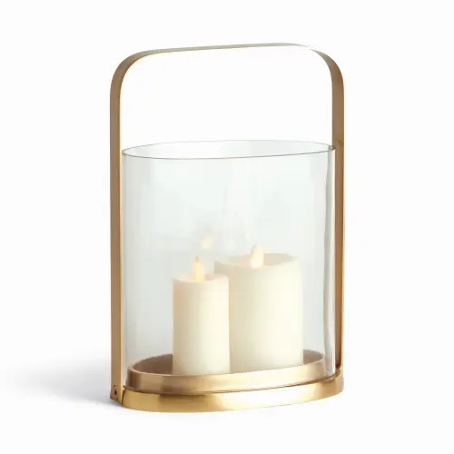 Napa Home & Garden Aila Hurricane Candleholder in Gold at Nordstrom, Size Small | Nordstrom