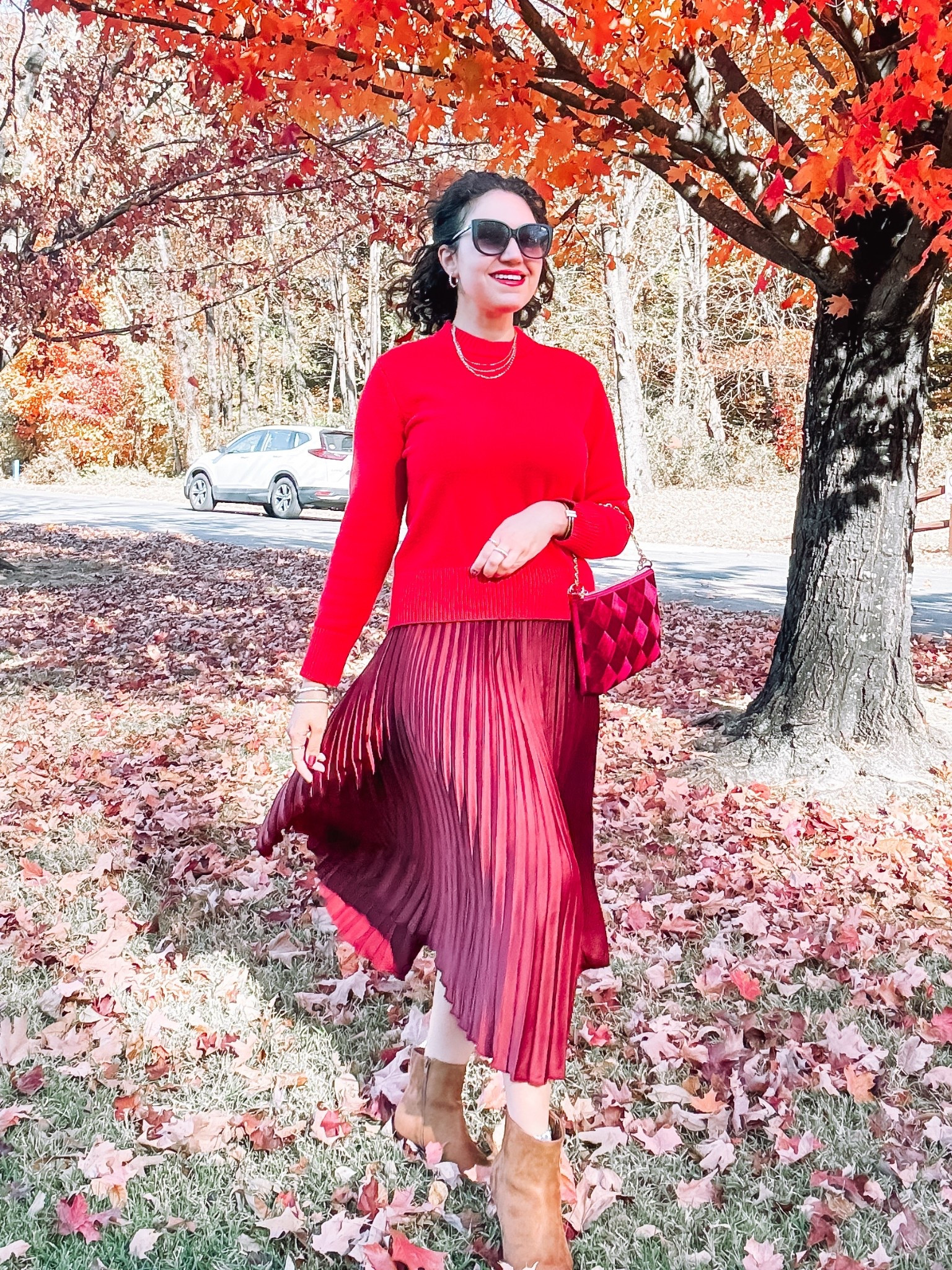 Holiday outfit, Christmas style, red sweater 

#LTKStyleTip #LTKHoliday