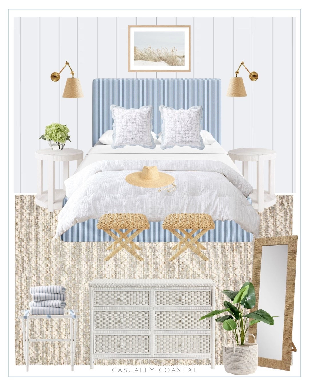 Coastal Guest Room Design

Coastal home, guest bedroom, coastal rug, coastal bed, coastal mirror, coastal sconce, bamboo luggage rack, stripe cotton bath towels, upholstered slipcover bed, striped bed, coastal dresser, pottery barn dresser, full length mirror, bedroom mirror, faux banana leaf tree, coil basket, coastal basket, round end table, wayfair end table, Serena & lily sconce, Serena & lily rug, neutral rug, bedroom rug, 8x10 rug, faux hydrangeas, x-base stool, coastal stool, Etsy wall art, coastal dunes art, tuckernuck hat, coastal sham, white and blue quilt, coastal quilt, coastal bedding, Turkish cotton terry robe, duvet cover

#LTKHome