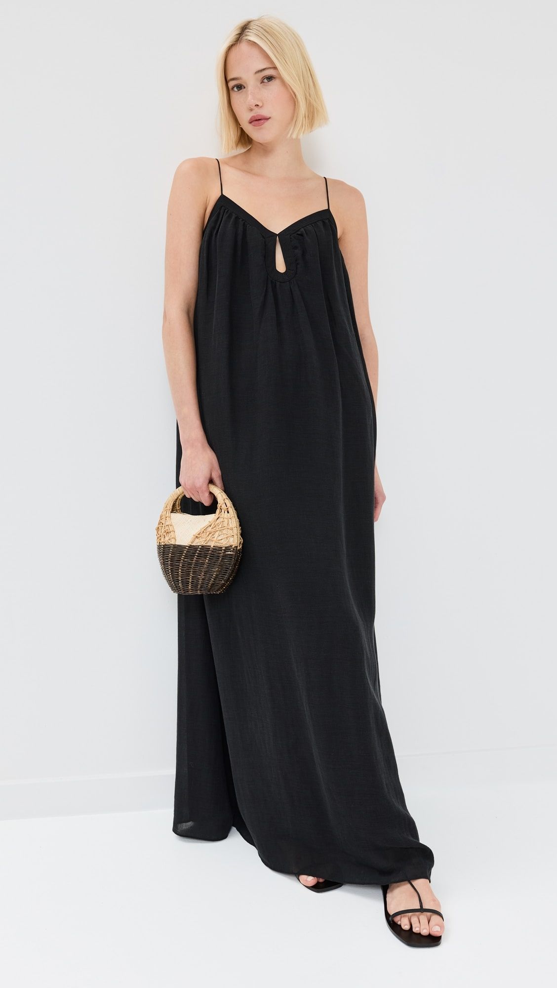 Maxi Dress In Lightweight Linen Viscose | Shopbop