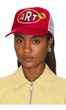 Madeworn Art Trucker Hat in Red Fade from Revolve.com | Revolve Clothing (Global)