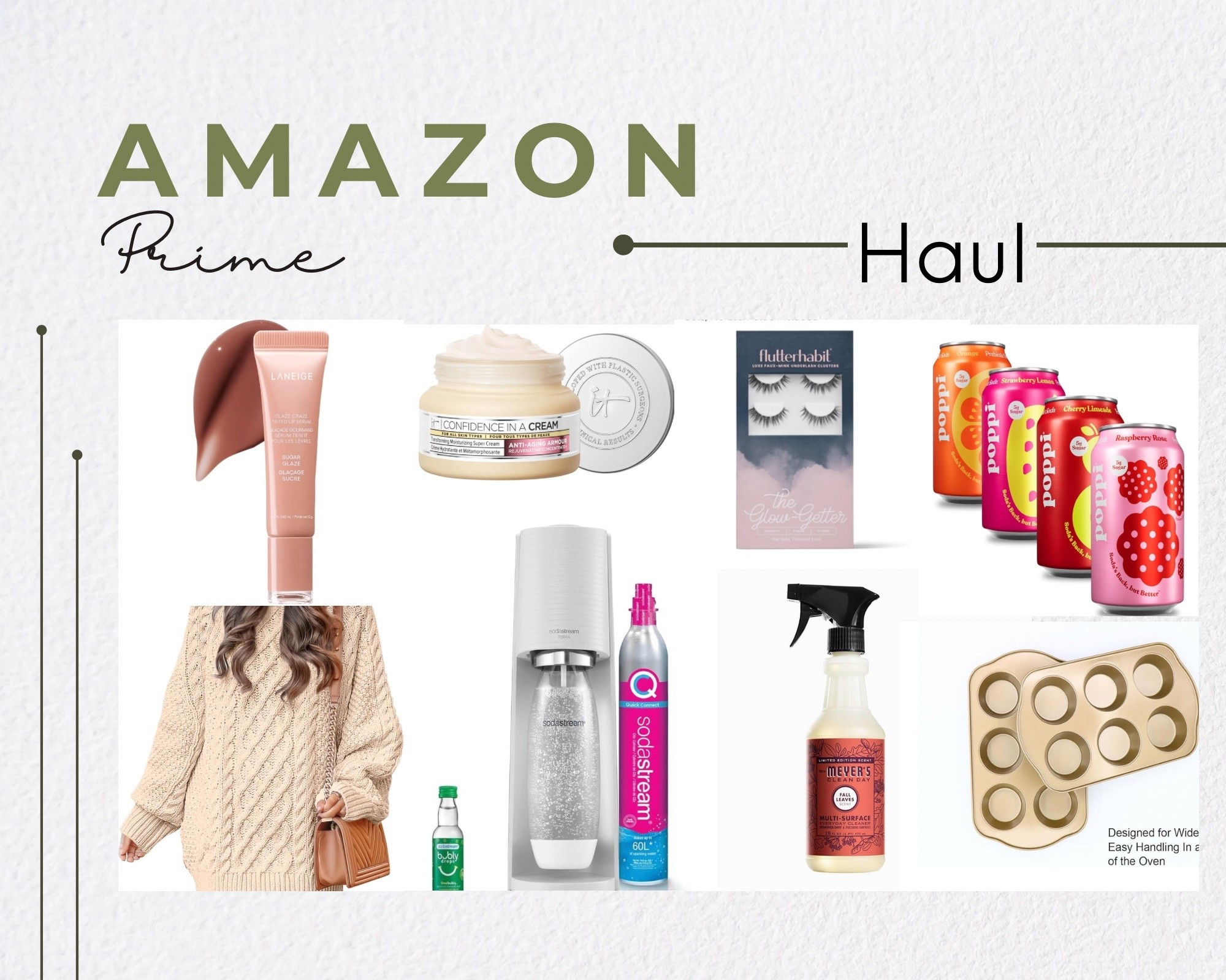 🚨 LAST CALL: Prime Big Deal Days Ends TONIGHT! My Top Steals Before They’re Gone 🚨
Y’all, Amazon’s October Prime Day (aka Big Deal Days) is wrapping up at midnight and my cart is ready to roll! If you’re not a Prime member yet, grab that free trial because these deals are 🔥. Here’s my updated haul with beauty, fizz, fall fits, and more—snag ’em before they’re gone! ⏰✨
BEAUTY GLOW-UP (Up to 50% off editor-approved picks):
•  LANEIGE Lip Glowy Balm (Lip Glaze Craze Tinted Gloss) – $18 (reg. $22)  the trending glossy tint that’s hydrating and addictive.
•  IT Cosmetics Confidence in a Cream Moisturizer – $30 (reg. $49), anti-aging hydration that’s a skincare must. 
FIZZY FIX WITH SODASTREAM (50% off bundles):
•  SodaStream Mix Sparkling Water Maker Bundle (with CO2 cylinder + bottles) – $79.99 (reg. $160), perfect for custom seltzers at home.
•  Bubly Fruit Drops Variety Pack – $10 (reg. $20), guilt-free flavors to spice up your fizz.
FALL OUTFIT ESSENTIALS (30-60% off cozy layers):
•  Oversized Cable Knit Sweater – $35 (reg. $60), the cozy fall layer I’m living in. Built a fall look under $40 – link up here.
POPPI SODA STOCK-UP (37-39% off prebiotic magic):
•  Poppi Variety Pack (12 cans: Raspberry Rose, Cherry Limeade, etc.) – $14.95 shipped (reg. $30) with Subscribe & Save, only 25 cals/can + gut-friendly ACV. Fizzy bliss here.
BONUS STEALS (Because why stop there?):
•  Flutterhabit The Glow Getter Lashes –  (reg. $34.99), effortless glam delivered today.
•  Mrs. Meyer’s Fall Leaves Multi-Surface Cleaner – $4 (reg. $6), seasonal scents for a fresh home.
•  XL  Muffin Pan – $10 (reg. $15), perfect for fall baking.
