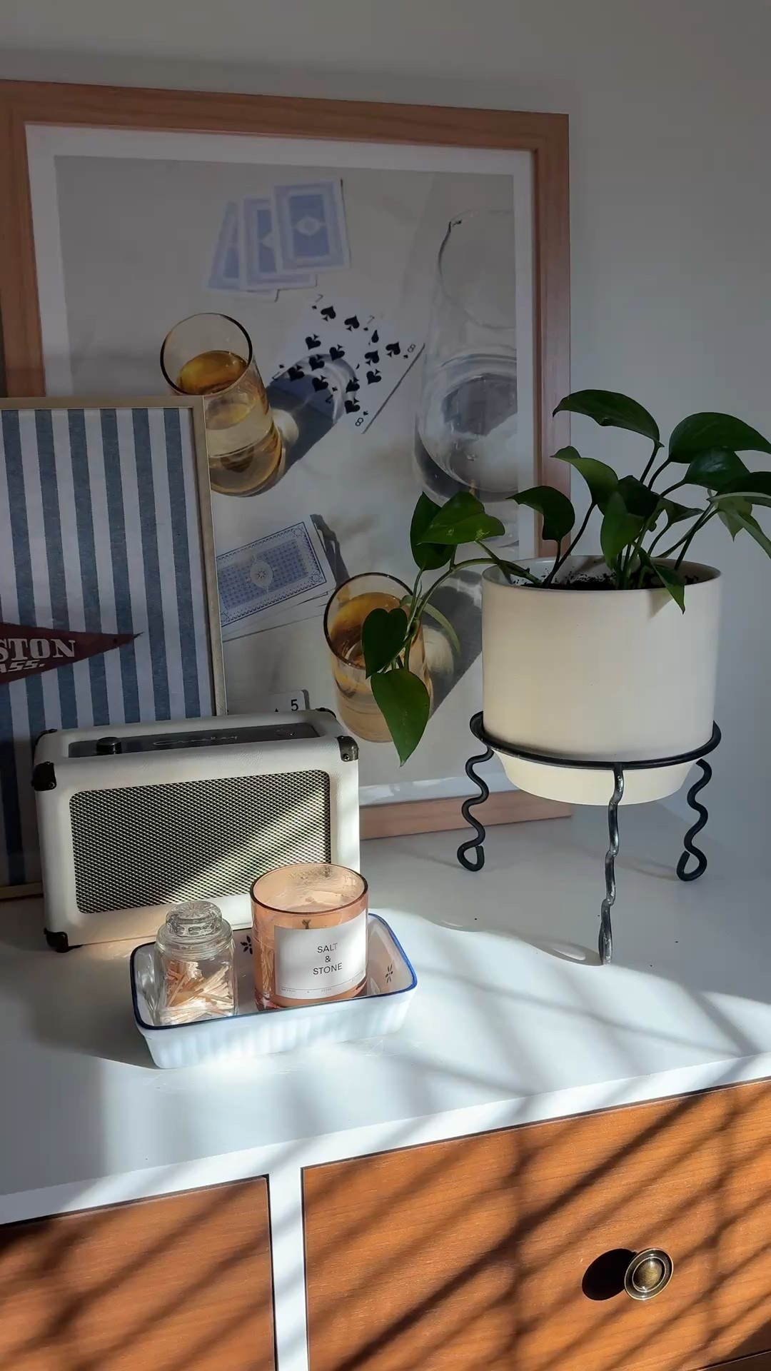 cute corners of our bedroom 🛏️ 

#uohome #urbanoutfitters #wallart 

#LTKHome #LTKFindsUnder50