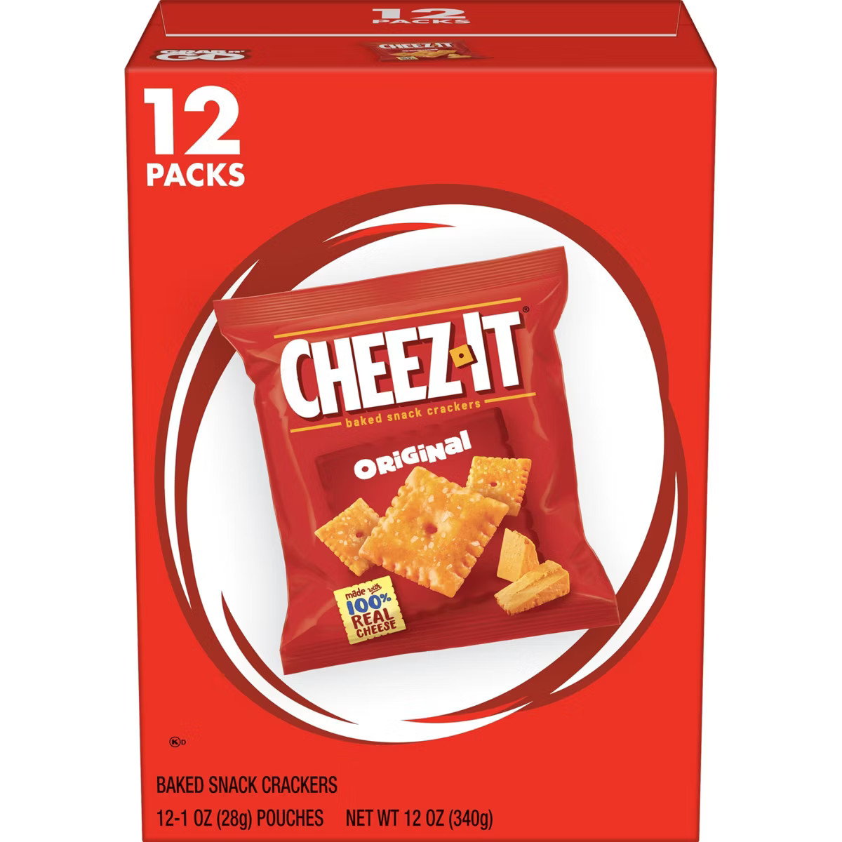 Cheez-It Original Baked Snack Crackers - 12oz/12ct | Target