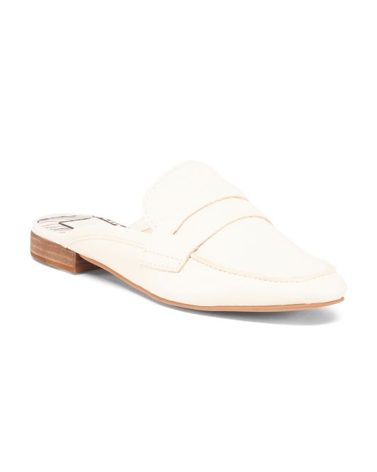 Loafer Inspired Leather Mules | TJ Maxx