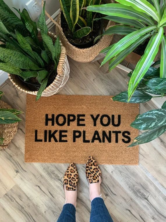 Funny Plant Doormat / Cactus Door Mat / Funny Welcome Mat / Front Door Mat / Custom Doormat / Hou... | Etsy (US)