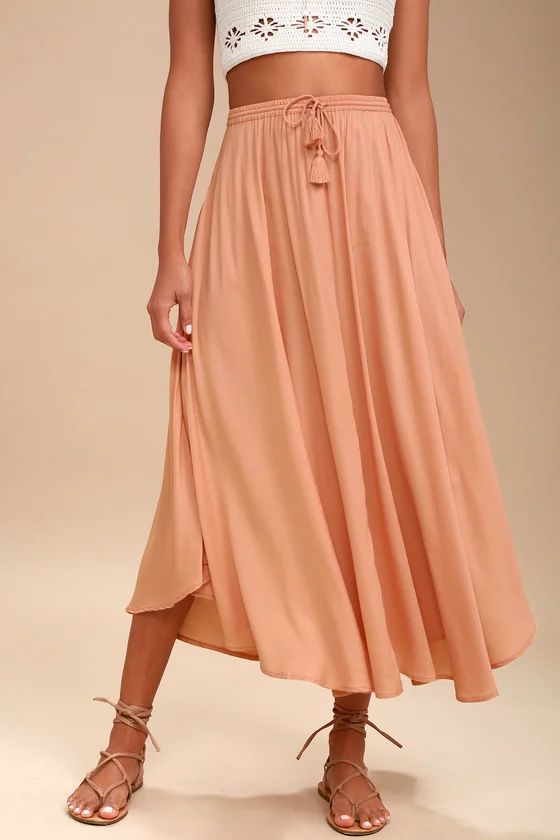 Samoa Blush Midi Skirt | Lulus (US)