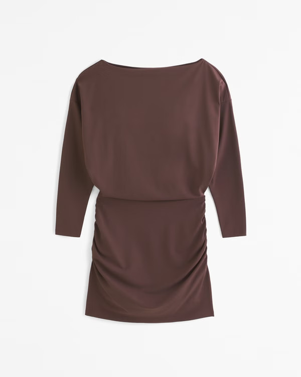 Women's Draped Knit Mini Dress | Women's Dresses & Jumpsuits | Abercrombie.com | Abercrombie & Fitch (US)