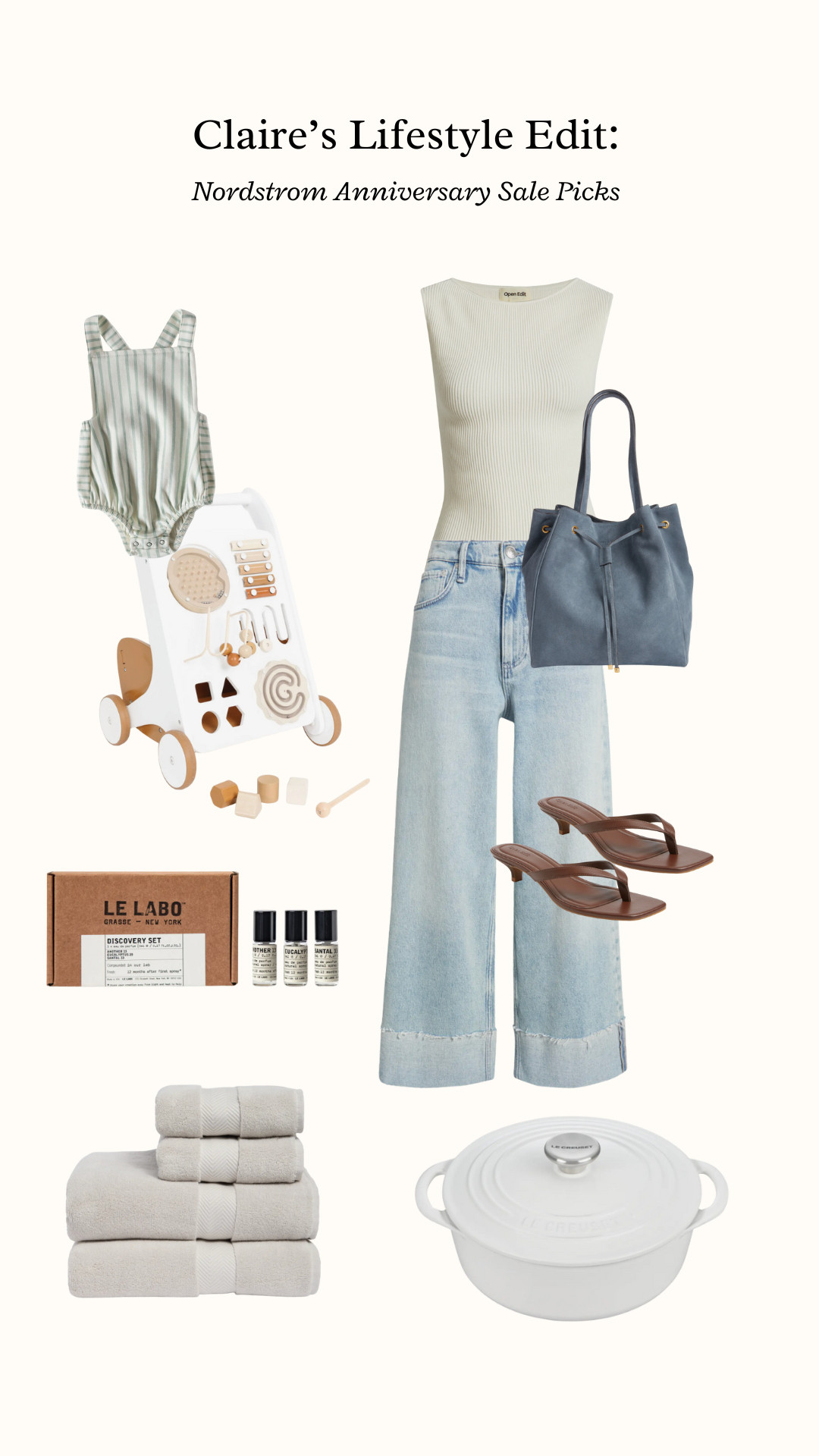 It's not often that you'll find me shopping these days, but with Nordstrom's Anniversary Sale going on, a girl can browse! I forget how many fun things go on sale - so this is my wishlist of items!! A few goodies for Lettie girl too. :) 

 #LTKSaleAlert #LTKBaby