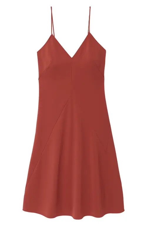 Thakoon Silk Midi Slipdress in Rust at Nordstrom, Size 0 | Nordstrom