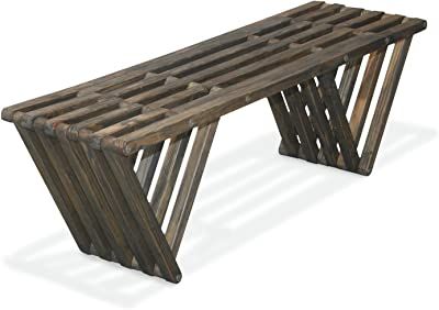 Christopher Knight Home 305723 Esme Outdoor Acacia Wood Bench, Dark Gray Finish | Amazon (US)