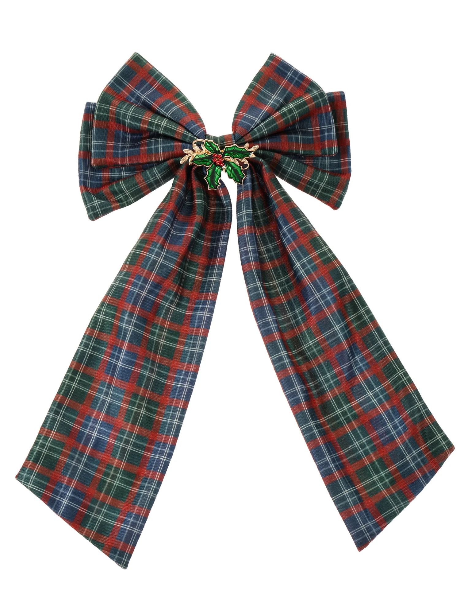 Holiday Time Plaid Hair Bow, 1 Piece | Walmart (US)