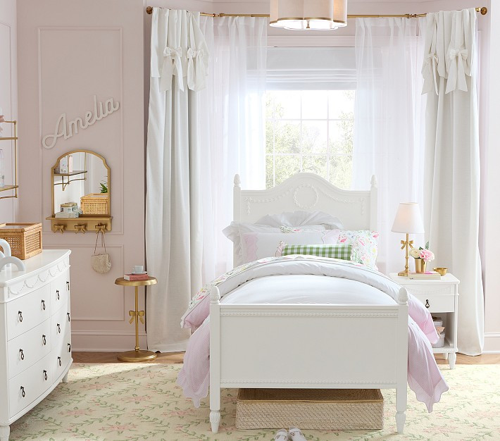 Linen Bow Blackout Window Look | Pottery Barn Kids