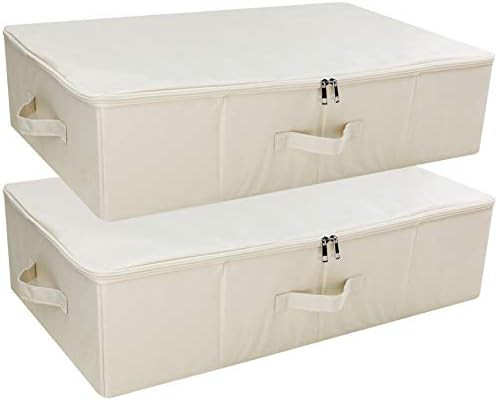 iwill CREATE PRO Pack of 2, Collapsible Rigid Storage Baskets for Underbed Organizer, Good for Cl... | Amazon (US)