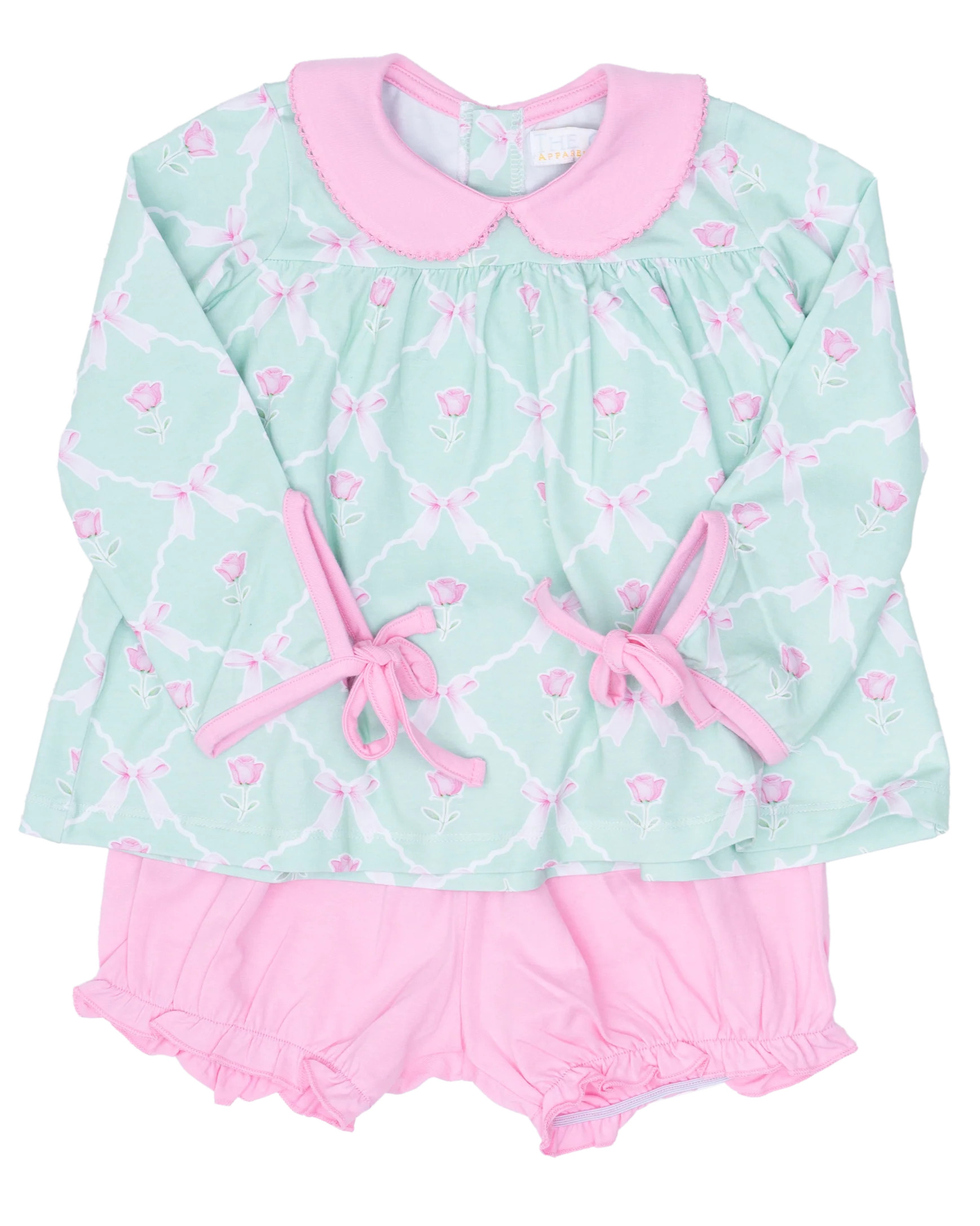 Mary Charlotte Rose Of Bows Bloomer Set | The Oaks Apparel Company