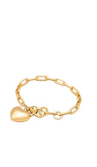 Puffy Heart Bracelet in Gold | Revolve Clothing (Global)
