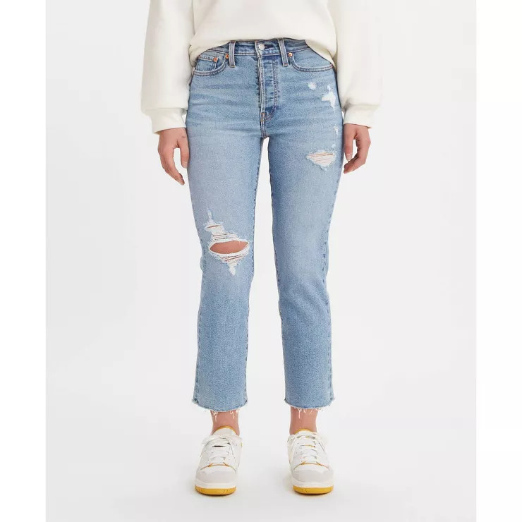 Levi's® Women's High-Rise Wedgie Straight Cropped Jeans | Target