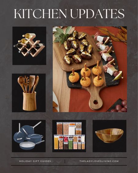 Your kitchen deserves an update. Grab a new cutting it charcuterie board before holiday hosting, a wine rack for your spare bottles, and much more.

#kitchendecor #nontoxiccookware #bestkitchentools #neutralkitchen

#LTKhome