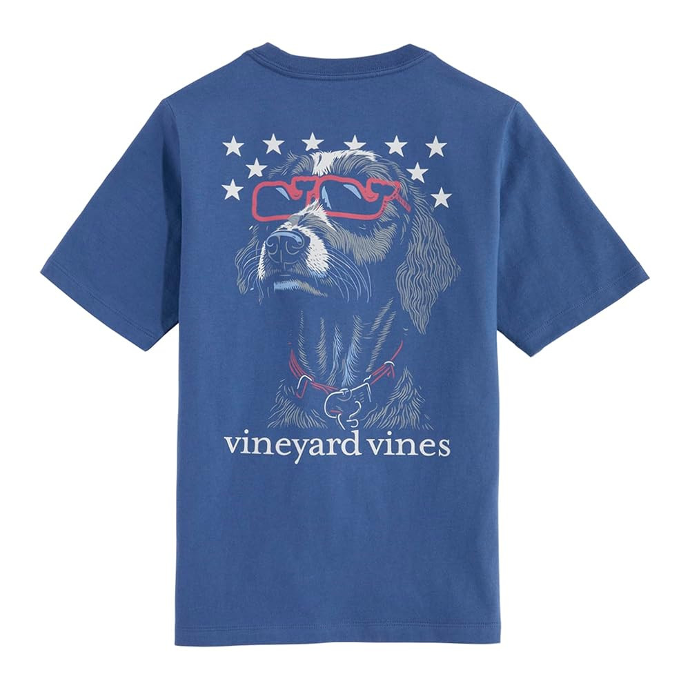 vineyard vines Boys' Americana Dog Short-Sleeve Pocket Tee | Amazon (US)