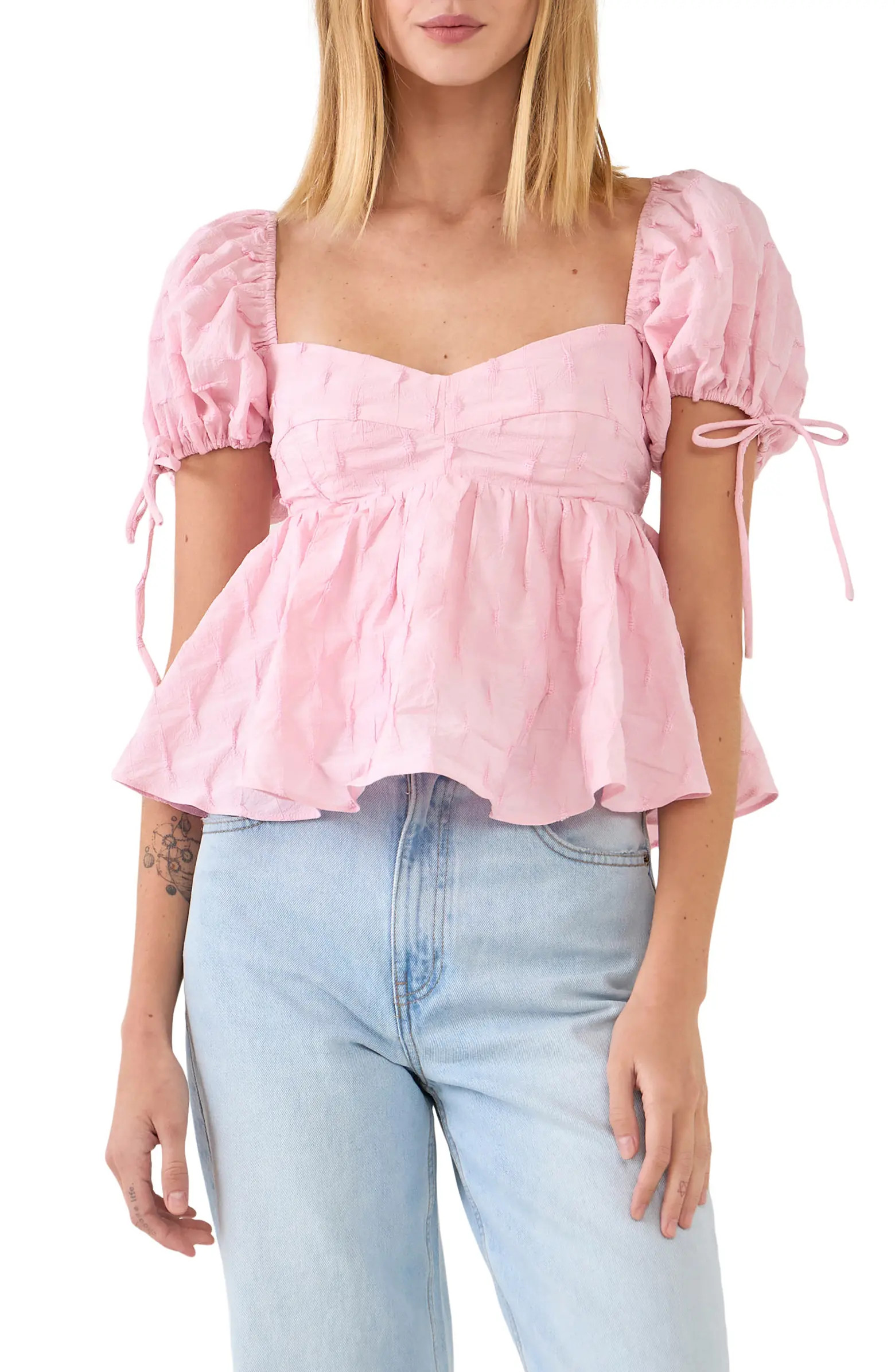 English Factory Puff Sleeve Top | Nordstrom | Nordstrom