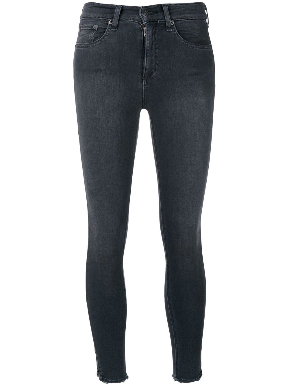 Rag & Bone /Jean slim fit cropped jeans - Grey | FarFetch US