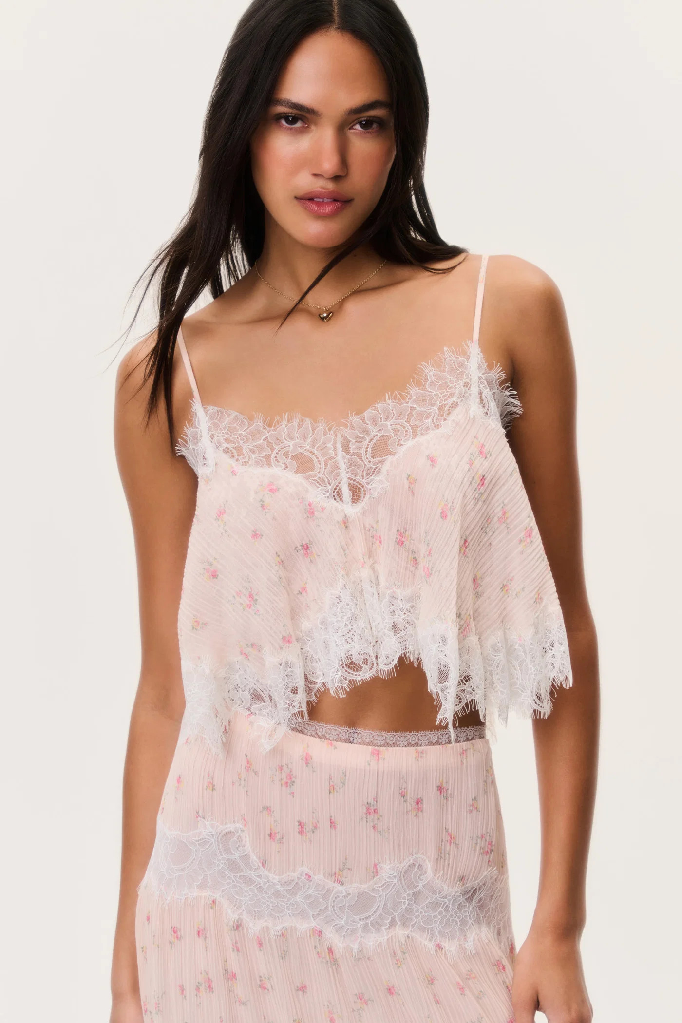 Elysia Cotton-Silk Crop Top | LoveShackFancy