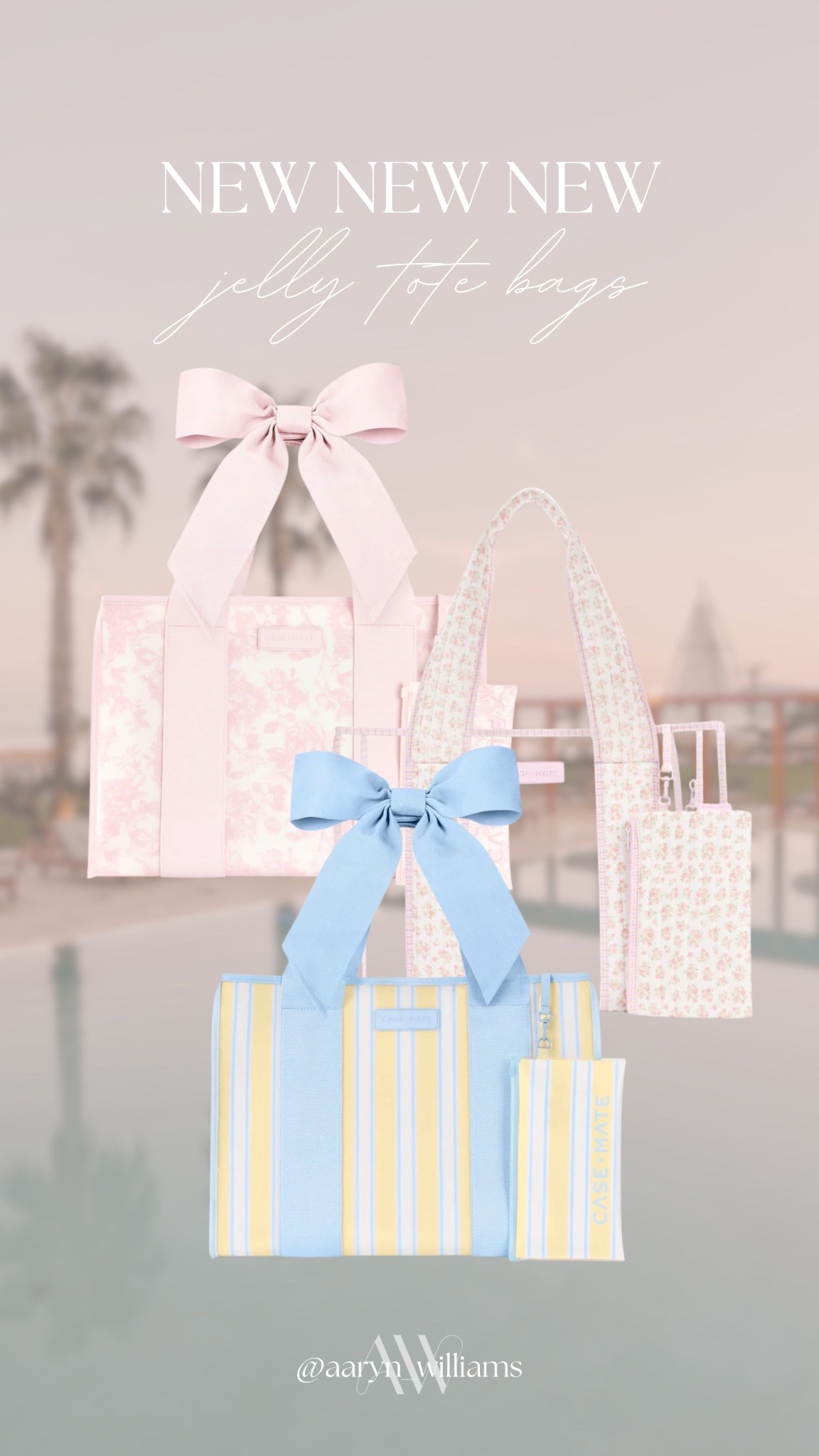 These jelly tote bags are the cutest new arrivals for spring and summer 💗

Perfect for the pool, beach days, travel, or tossing in all the kid essentials. I love that they wipe clean and the bow detail makes them feel extra girly and fun. The little matching pouches are such a good bonus too.

Everything is linked in LTK if you want to grab one 🎀

#springfinds #beachtotebag #momstylefinds #summeraccessories #ltkfinds

#LTKSeasonal #LTKSwim #LTKTravel