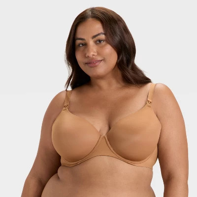 Women's Lightly Lined Full Coverage Nursing Bra - Auden™ Pearl Tan 36C | Target