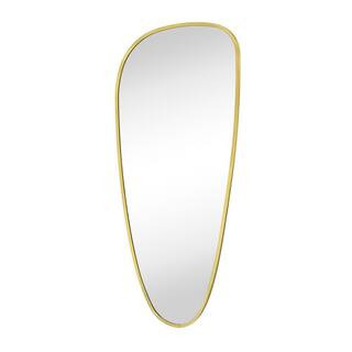 TEHOME 40 in. W x 18 in. H Novelty/Specialty Irregular Shaped Metal Framed Wall Mount Bathroom Va... | The Home Depot