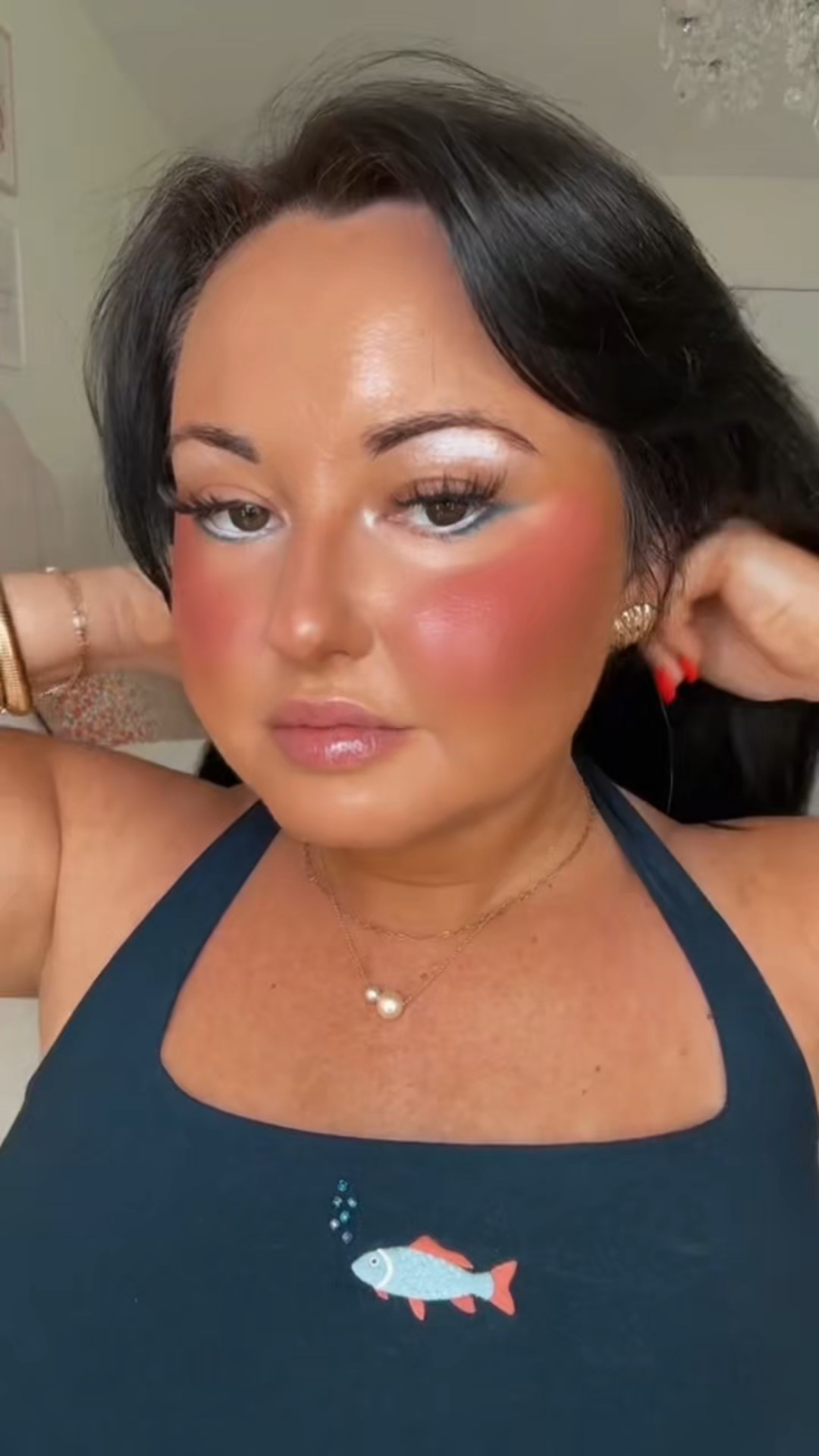 Channeling aquamarine makeup vibes with this ocean-inspired glam—featuring teal eyeshadow, seafoam shimmer, and a glowy, dewy skin finish. This mermaidcore makeup look blends blue-green eye makeup, glossy lips, and cool-toned shimmer for a dreamy, under the sea beauty aesthetic. Perfect for a summer makeup 2025 update, this look captures the trending editorial glam meets mermaid fantasy. Shop this glowy summer makeup moment, from high-shine eyeshadow to luminous skin essentials—ideal for beauty lovers who love bold, beachy looks.

#LTKSeasonal #LTKSummerEdit