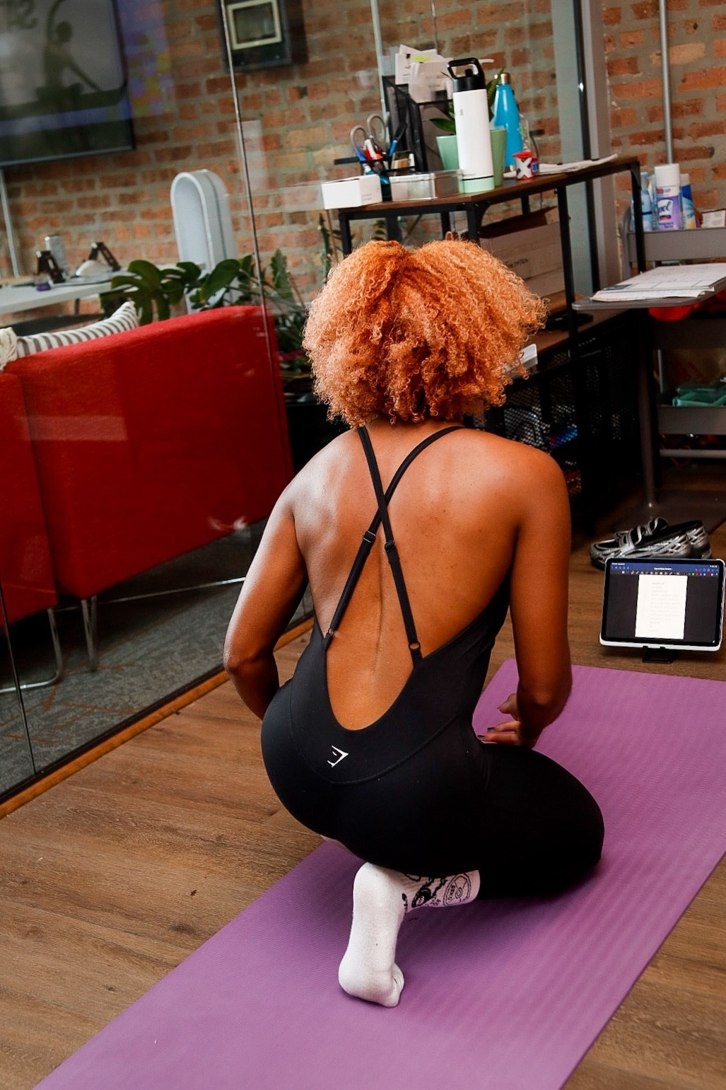 Wore this Gymshark one piece jumpsuit for my morning yoga class I taught 🖤 it’s super comfortable and flattering for my yoga and Pilates girlies 
#yoga #gymshark #fitness 

#LTKActive #LTKfitnessgoals #LTKootd