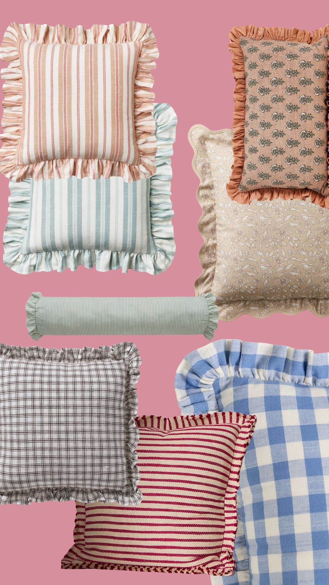 Ruffled throw pillows for spring!

#springthrowpillow

#LTKHome