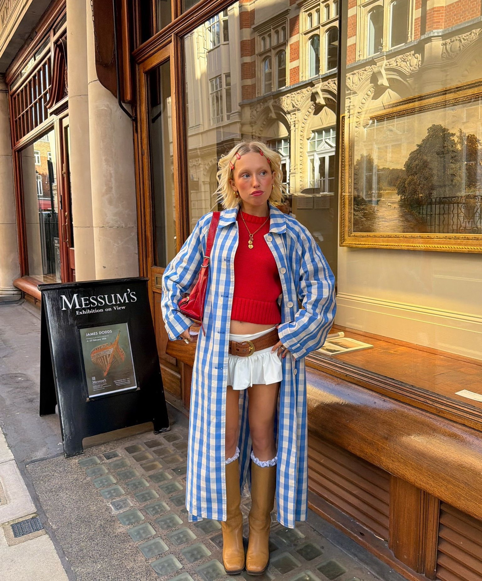 ☁️🍎✨

Gingham, check trench, trench coat, car coat, red knitwear, red jumper, knee high boots, vintage style

#LTKeurope #LTKSeasonal #LTKstyletip