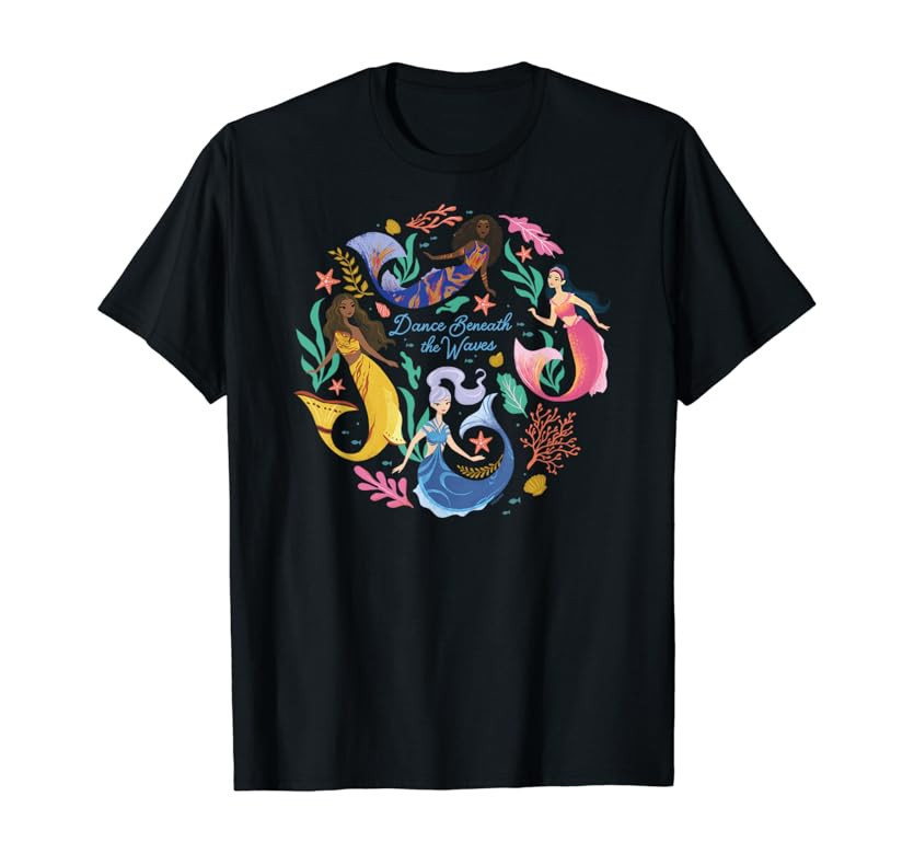 Disney Princess The Little Mermaid Dance Beneath the Waves T-Shirt | Amazon (US)