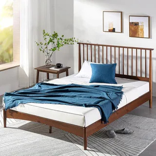 Priage by ZINUS Mid Century Wood Platform Bed Frame - Queen | Bed Bath & Beyond