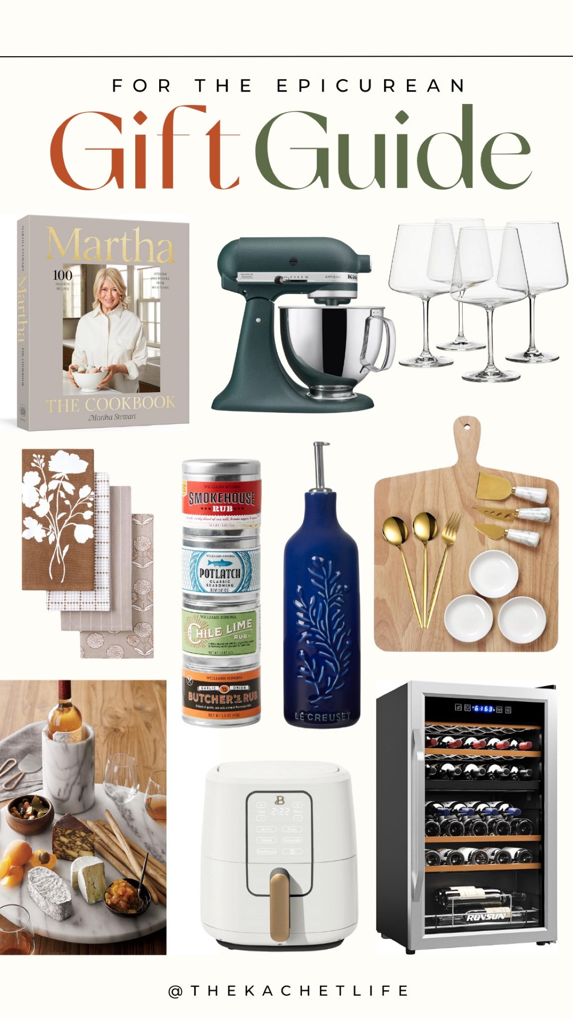 For the Epicurean: the one who lives to savor every bite and sip, who can’t resist a beautifully crafted charcuterie board or the smell of fresh herbs in the kitchen. This guide is brimming with gourmet treasures, from elevated pantry staples to tools that make their culinary adventures even more delightful. Whether they’re whipping up a feast or indulging in the perfect glass of wine, these gifts will make every meal an experience to remember. Bon appétit!


#LTKCyberWeek #LTKHoliday #LTKGiftGuide