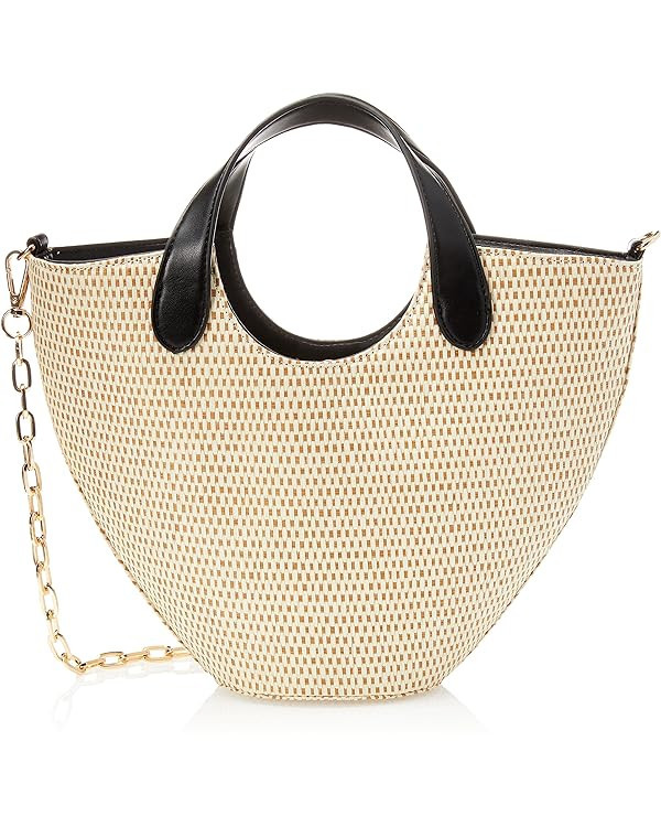 The Drop Women's Jade Straw Tote with Chain Strap | Amazon (US)