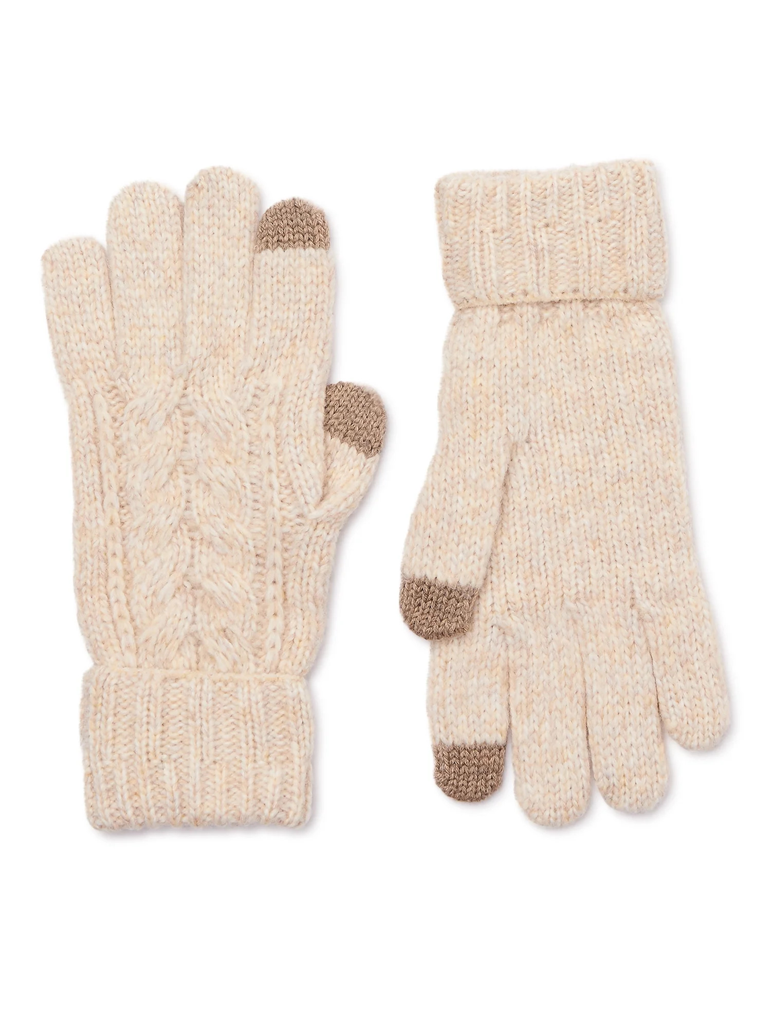 Time and Tru Women's Cable Knit Gloves | Walmart (US)