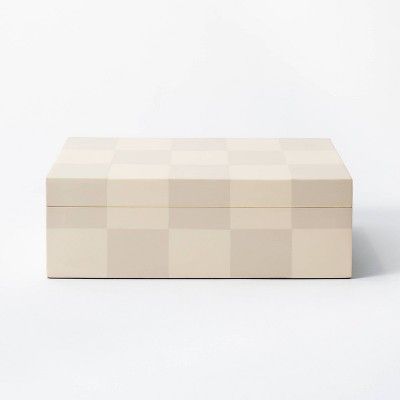 Large Checkered Resin Box - Threshold&#8482; designed with Studio McGee | Target