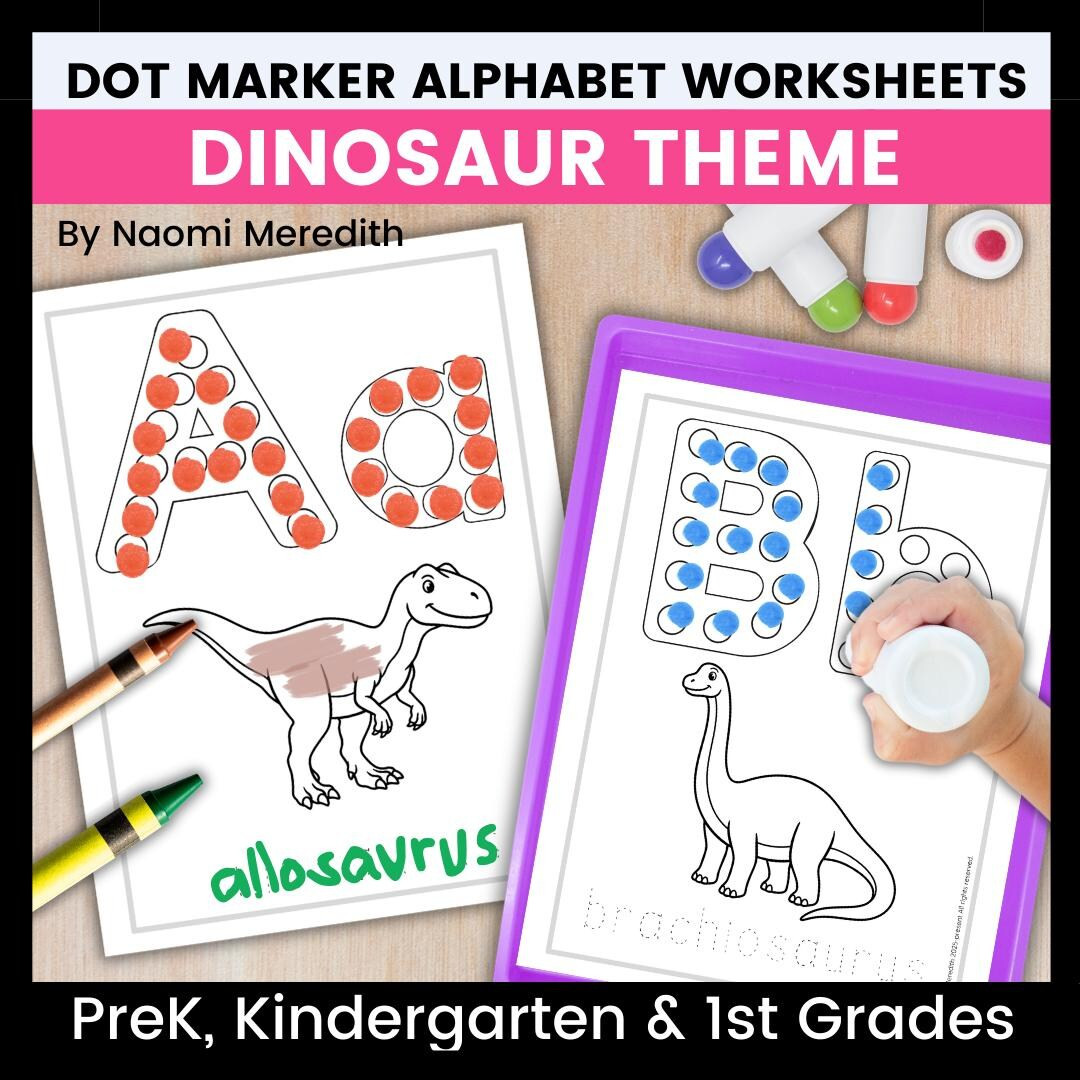 Dinosaur Alphabet Worksheets and Coloring Book - Etsy | Etsy (US)