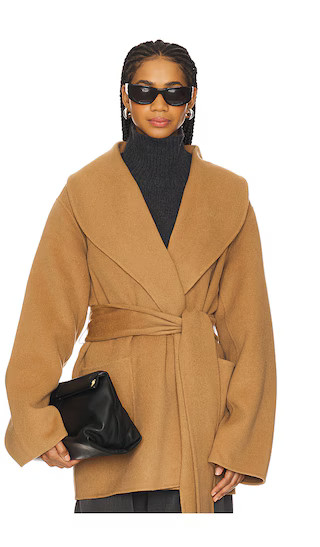 Dulcetta Wool Coat in Camel | Revolve Clothing (Global)