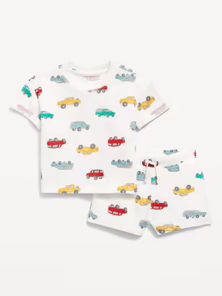 Printed Waffle-Knit Top and Shorts Set for Baby | Old Navy (US)